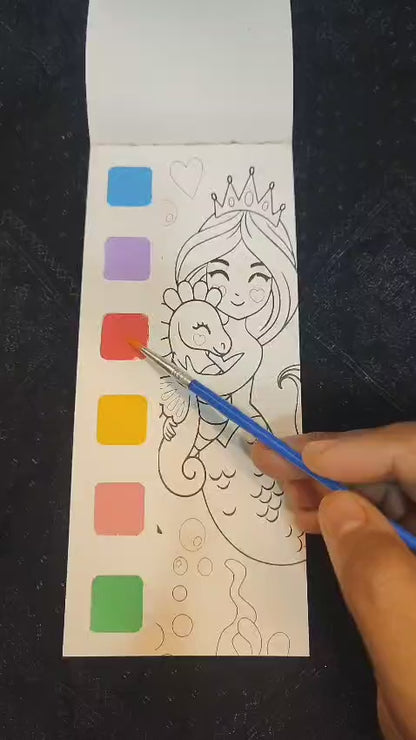 🎨 Vishkaa’s Water Color Coloring Book | Set of 2|